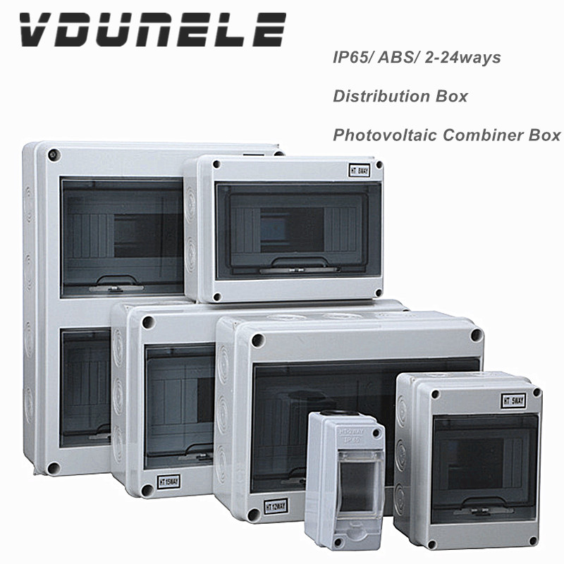 Outdoor Power Board Box - DC 차단기용 IP65 배전함 HT-2-24WAY PC/ABS