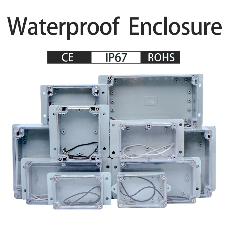 Outdoor Power Board Box - IP67 플라스틱 투명 상자 방수 인클로저