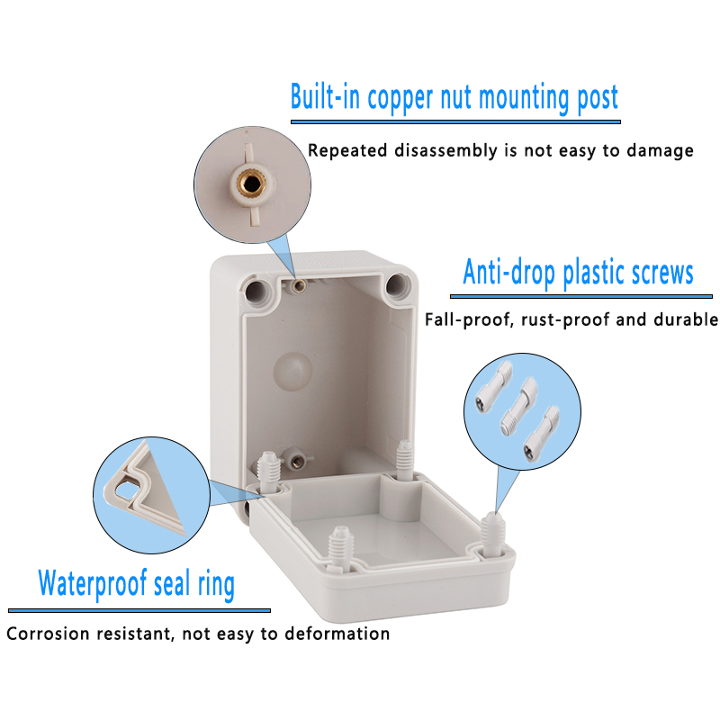 야외 정션 박스 하우징, 회색 및 투명 커버, IP67 - Outdoor Power Board Box 리뷰 및 가격