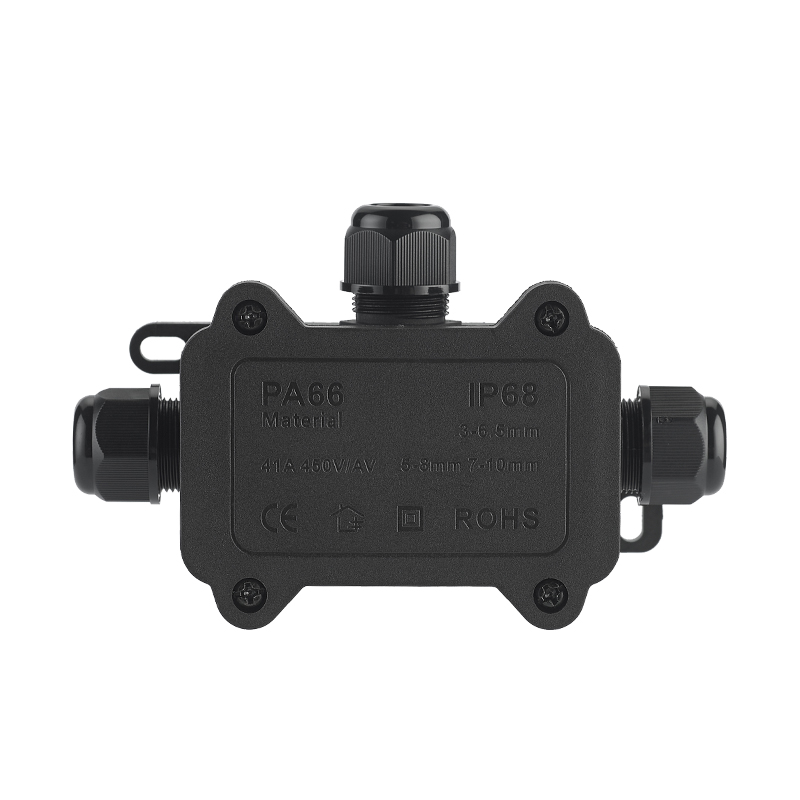 IP68 실외 방수 정션 박스 - 검정색, 3방향 미니 - Outdoor Power Board Box 리뷰 및 가격