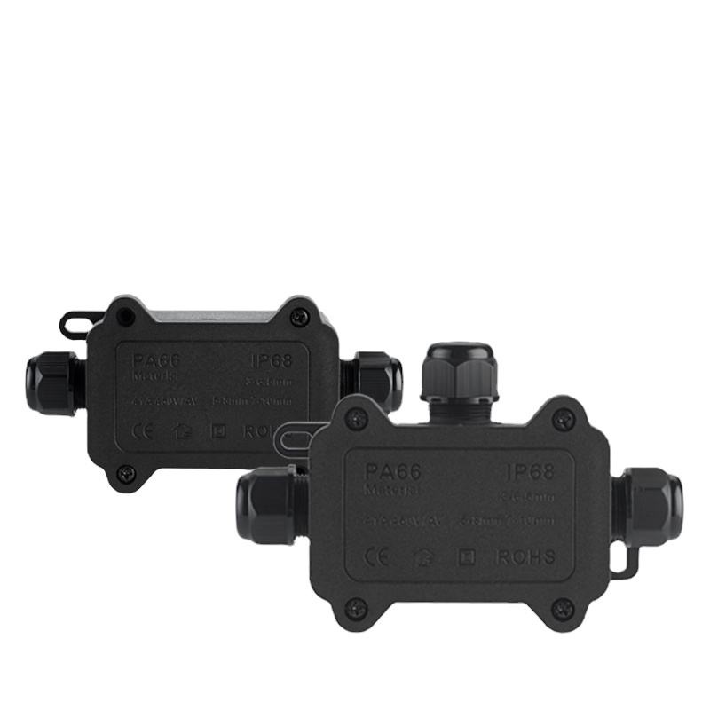 IP68 실외 방수 정션 박스 - 검정색, 3방향 미니 - Outdoor Power Board Box 리뷰 및 가격