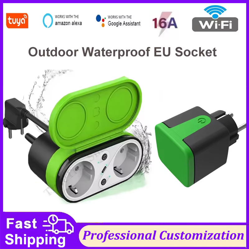 투야 EU 16A 와이파이 스마트 실외 플러그 스위치  - Outdoor Power Port 리뷰 및 가격