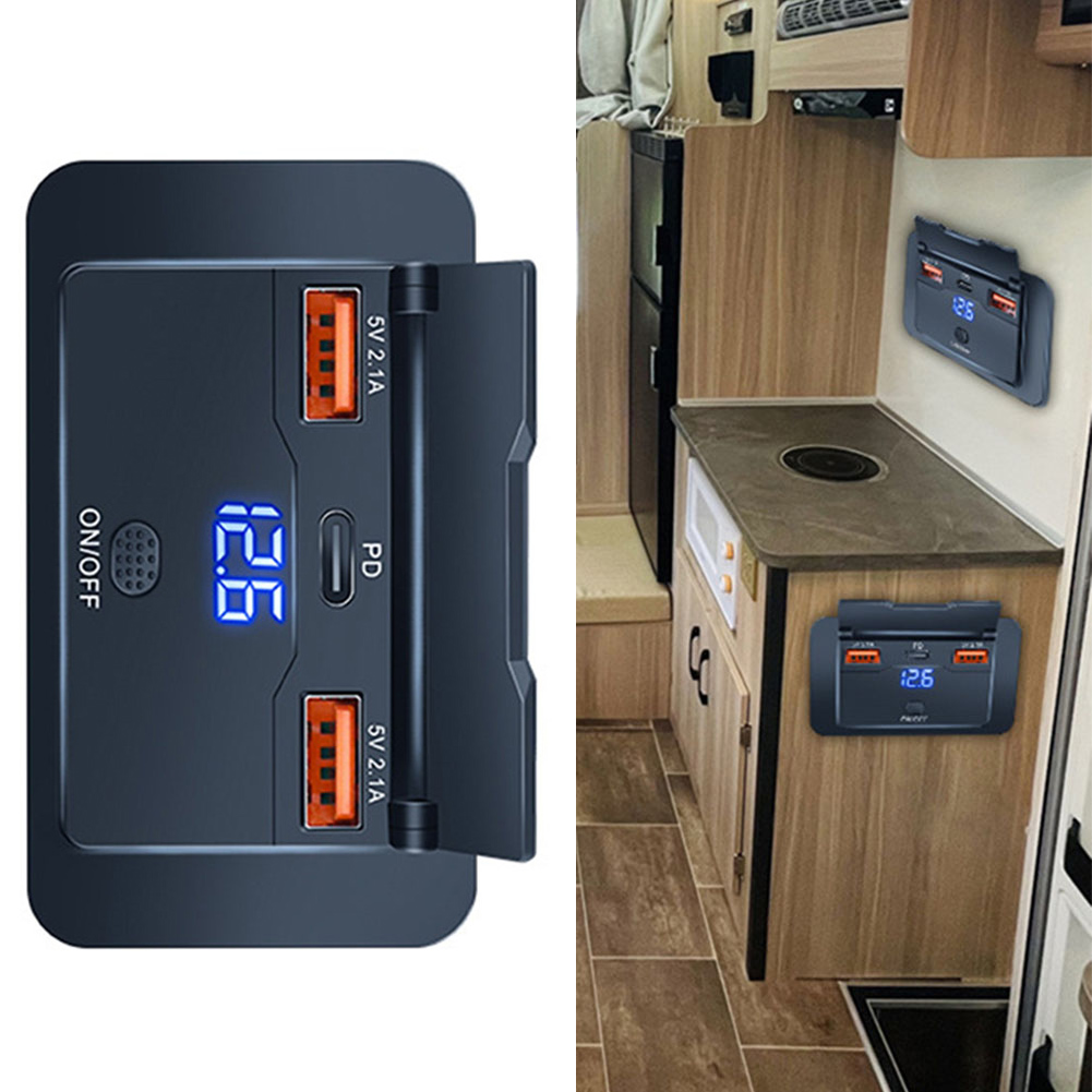 트럭 전원 콘센트 RV 소켓 충전기 야외 모험용 고속  - Outdoor Usb Power Outlet 리뷰 및 가격