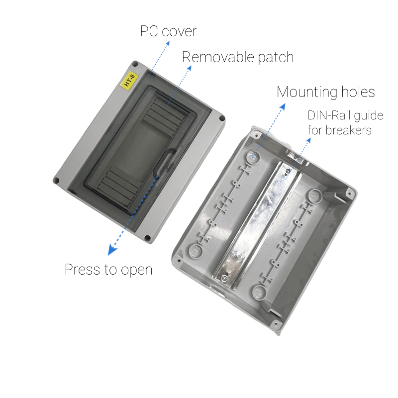 DC 차단기용 IP65 배전함 HT-2-24WAY PC - Outdoor Power Board Box 리뷰 및 가격