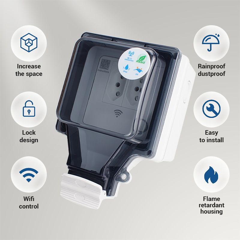 Avoir Tuya Wifi 스마트 소켓 IP66 실외 - Outdoor Power Outlet With Remote Control 리뷰 및 가격