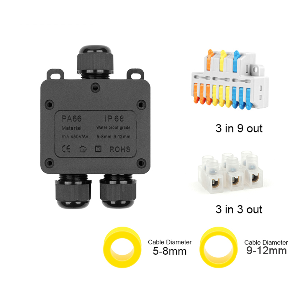 IP68 옥외 방수 접속점 상자 묻혀 있는 배선을 위해 - Outdoor Power Board Box 리뷰 및 가격