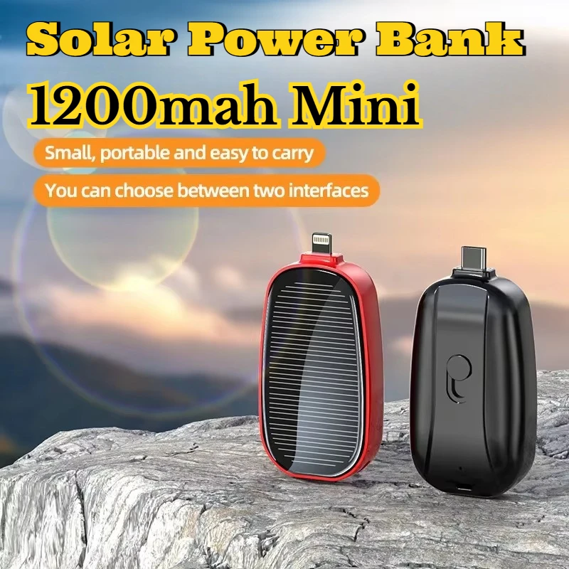 1200mAh 태양광 미니 보조배터리 키체인 휴대용 충 - Outdoor Usb Power Outlet 리뷰 및 가격