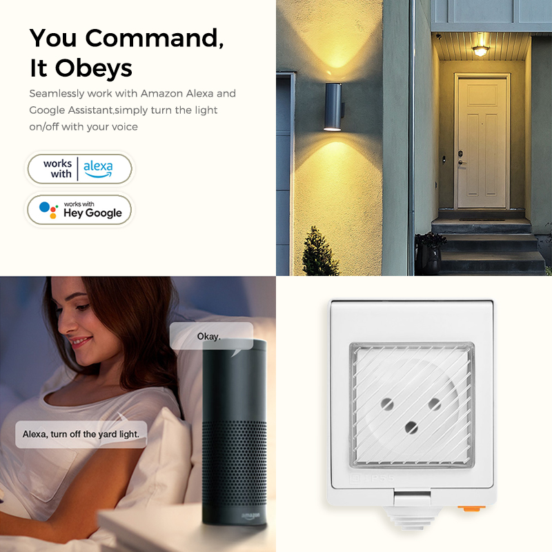 Avoir 이스라엘 Tuya 스마트 소켓 와이파이 무선 - Outdoor Power Outlet With Remote Control 리뷰 및 가격