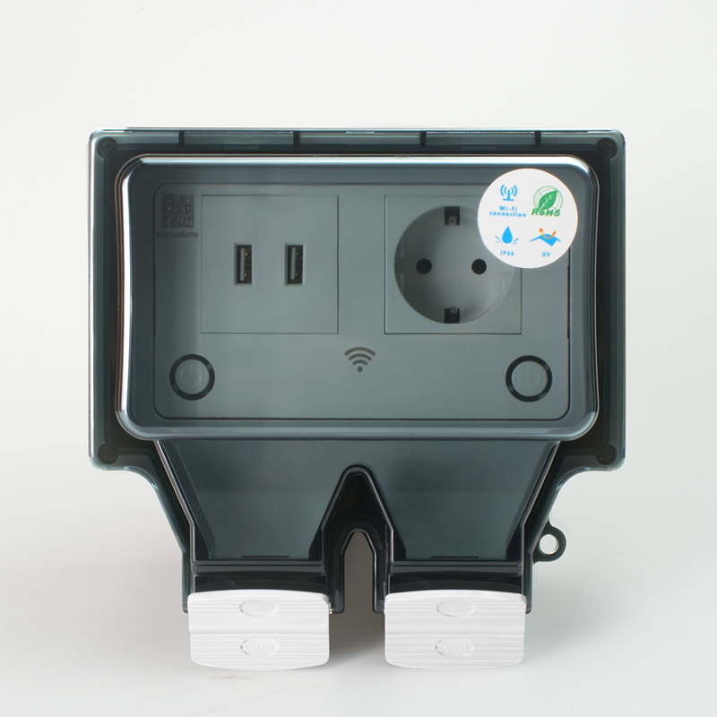 Avoir Tuya IP66 방수 전기 소켓 표준 EU - Outdoor Power Outlet With Remote Control 리뷰 및 가격