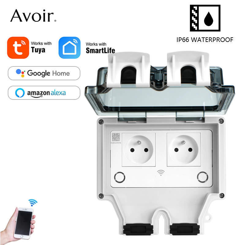 Avoir Tuya 전원 소켓 IP66 야외 Wifi  - Outdoor Power Outlet With Remote Control 리뷰 및 가격